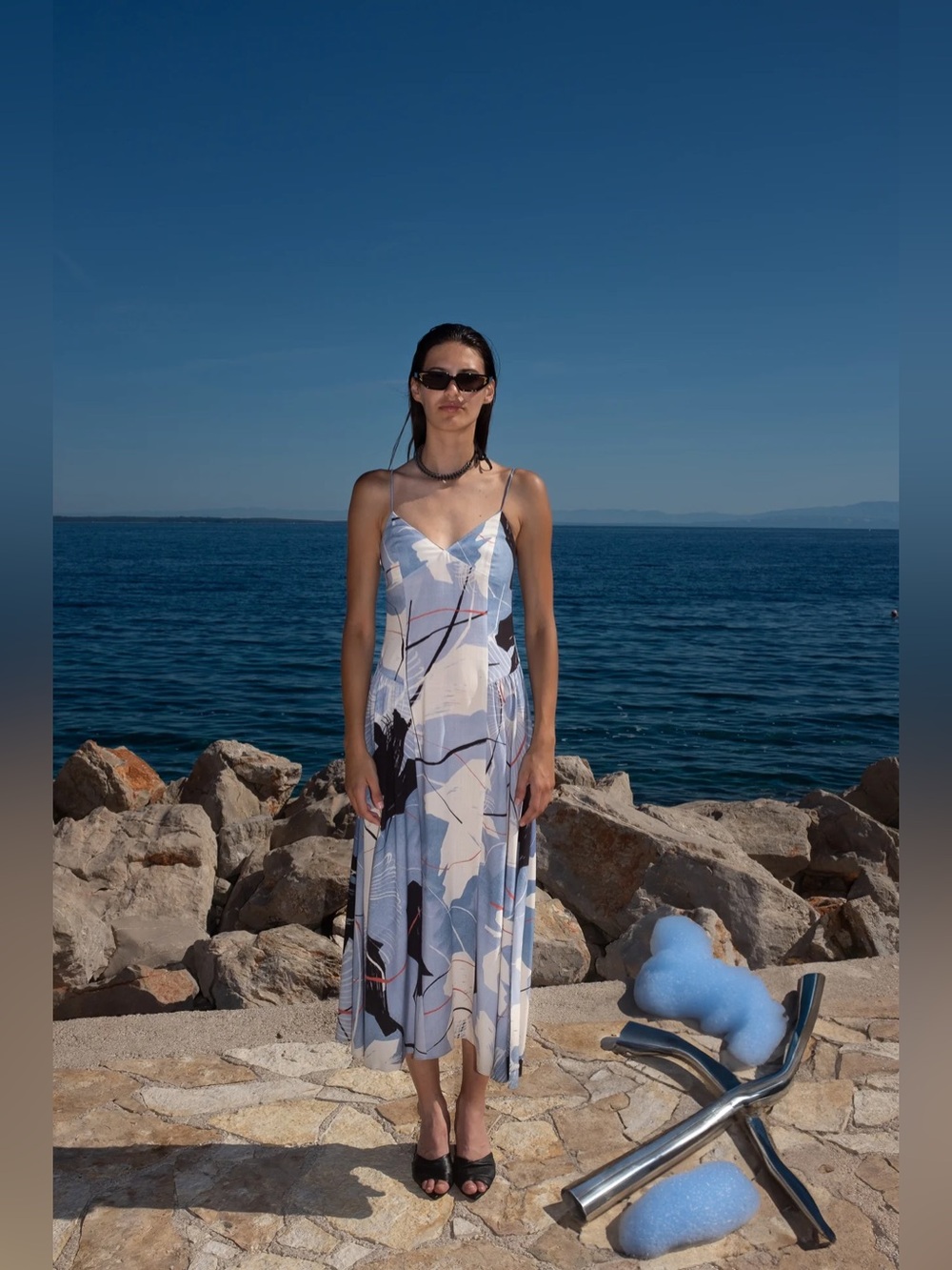 🩵 ISO Untitled in Motion Mona Dress - Inkflower Small